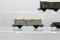 Märklin H0 Konvolut Niederbordwagen/ Hochbordwagen/ Güterzugbegleitwagen DB (17009029)