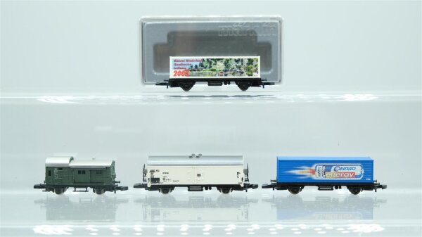 Märklin Z Konvolut Containertragwagen/ Kühlwagen/ Güterzugbegleitwagen DB (57000616)