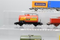 Märklin/Piko H0 Konvolut Containertragwagen/ Kesselwagen DB/SJ/AAE/SNCB/CFL (17009119)