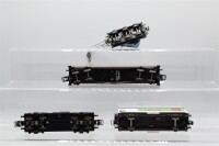Märklin/Roco/Hornby H0 Konvolut Kühlwagen/ Kranwagen/ Niederbordwagen/ Kesselwagen SNCF/DB (17009120)