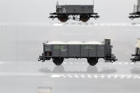 Märklin H0 Konvolut ged. Güterwagen/ Hochbordwagen/ Silowagen DB (17009158)