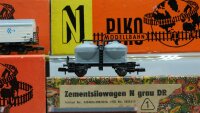 Piko/VEB N Konvolut 4125/4129/4128/u.a. Zementsilowagen/Kühlwagen/Hochbordwagen/Niederbordwagen DR (37002427)