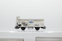 Märklin H0 Konvolut Gedeckter Güterwagen "Ford" mit BrHs weiß DR, "Holst Rum" braun Länderbahn; Viehtrasportwagen braun DR (17009247)