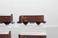 Piko H0 Konvolut Gedeckter Güterwagen; Gedeckte Güterwagen mit BrHs; braun, DR (17009250)