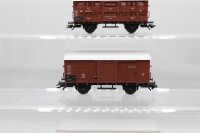 Piko H0 Konvolut Gedeckter Güterwagen; Gedeckte Viehtransportwagen; braun, DB (17009251)