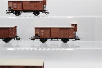 Trix H0 Konvolut Gedeckte Güterwagen; Gedeckte Güterwagen mit BrHs; braun, DR (17009257)