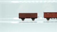 Arnold N Konvolut Standmodelle aus Metall Niederbordwagen/Hochbordwagen/ged. Güterwagen (37002465)