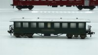 Fleischmann H0 Konvolut Personenwagen grün; Personenwagen 2.Kl grün; Restaurantwagen rot; Packwagen grün; SBB-CFF/u.a (17009337)
