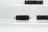 Arnold N Konvolut Schwerlastwagen mit Kisten "Mercedes Benz"; Niederbordwagen; Güterzugbegleitwagen; DB/u.a