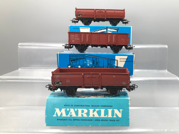 Märklin H0 4602/4639/4902 Konvolut offene Güterwagen (17004480)