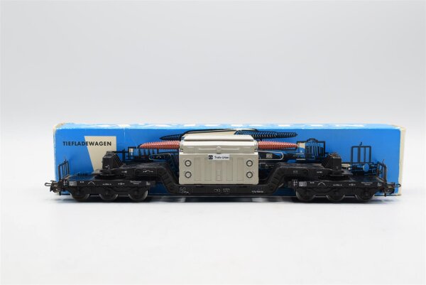 Märklin H0 4617 Tiefladewagen mit Transformator (Trafo-Union) SST 53  St 52 der DB