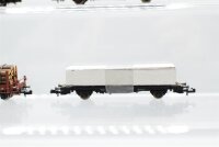 Arnold/u.a. N  Konvolut Rungenwagen, Kesselwagen, Silowagen, Containertragwagen; DB